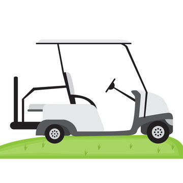 ISolated golf cart image. Vector illustration design