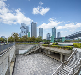 Obraz premium view of shenzhen financial district, china.