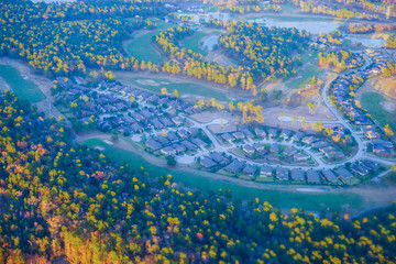 Aerial view of Houston Suburban	