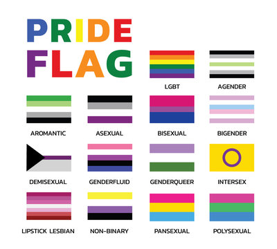 Pride Flags Variations Color Set