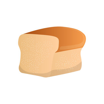 Isolated bread loaf image. Vector illustration design