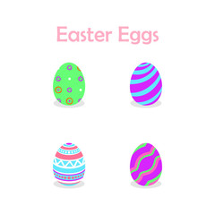 illustration of easter eggs collection for easter day