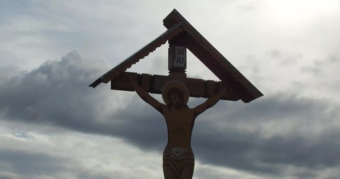 The Troit with the scene of the crucifixion of Jesus Christ, one of the most representative images of Christianity, but also a symbol of the Land of Fagaras