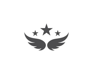 Wing logo vector