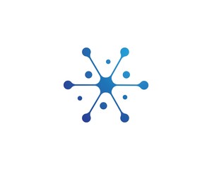 molecule logo vector