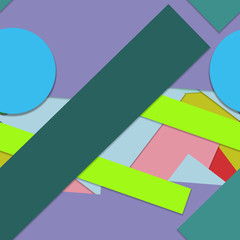 Flat material design - Creative vector trend seamless