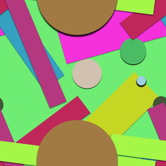 Flat material design - Creative vector trend seamless