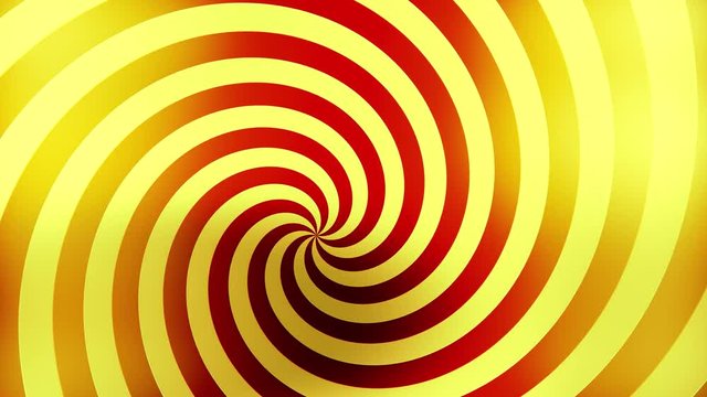 A moving dizzying hypnotic spiral. Irregular movement, slow rotation, warm suntan color palette.