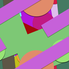 Flat material design - Creative vector trend seamless
