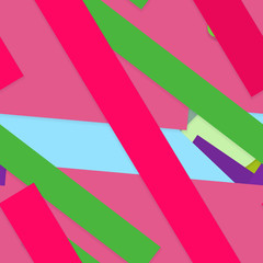 Flat material design - Creative vector trend seamless