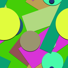 Flat material design - Creative vector trend seamless