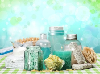 Spa set: Aromatherapy bottles with scrub