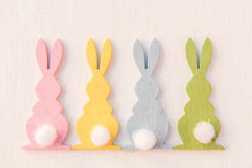 easter concept white background with room for text 