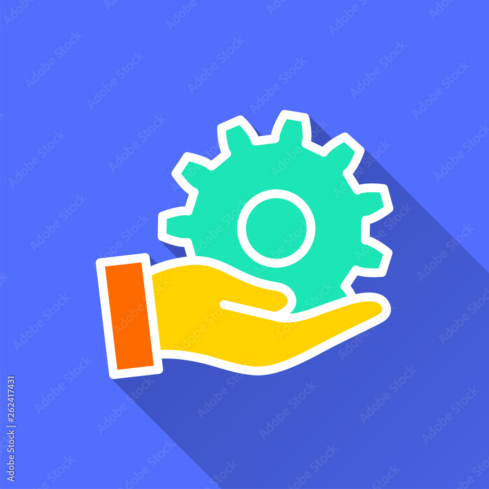 Poster settings - vector icon for graphic and web design.