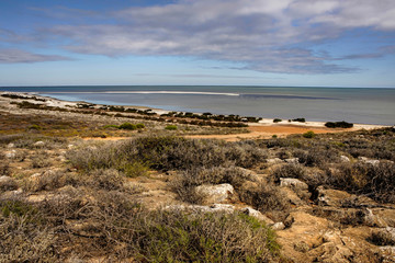 View from Denham Lookout in Western Australia west Coast