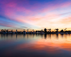 Sunrise over the ocean
