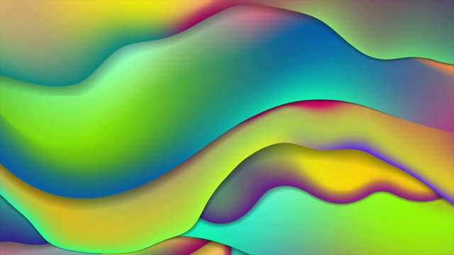 Colorful abstract liquid waves motion digital design. Seamless looping. Video animation Ultra HD 4K 3840x2160