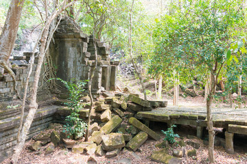 Siem Reap, Cambodia - Mar 07 2018: Beng Mealea in Siem Reap, Cambodia. It is part of Angkor World...