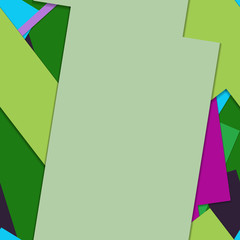 Flat material design - Creative vector trend seamless