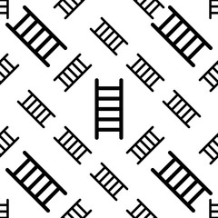 Ladder Icon Seamless Pattern, Ladder Equipment