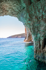 Zakynthos Island, Greece. Caves of keri