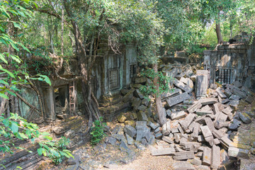 Siem Reap, Cambodia - Mar 07 2018: Beng Mealea in Siem Reap, Cambodia. It is part of Angkor World...