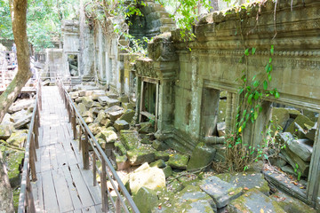 Siem Reap, Cambodia - Mar 07 2018: Beng Mealea in Siem Reap, Cambodia. It is part of Angkor World Heritage Site.