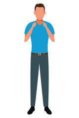 man avatar cartoon character