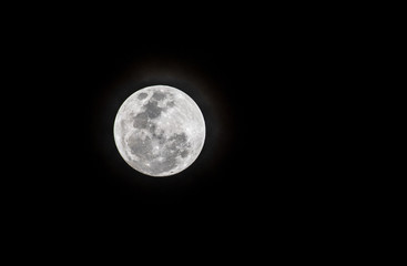 Supper full moon in Feb 2019 at thailand