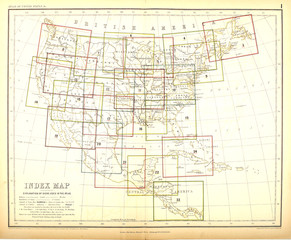 Old US state. Map