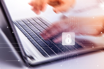 Cyber Security Data Protection Business Technology Privacy concept.