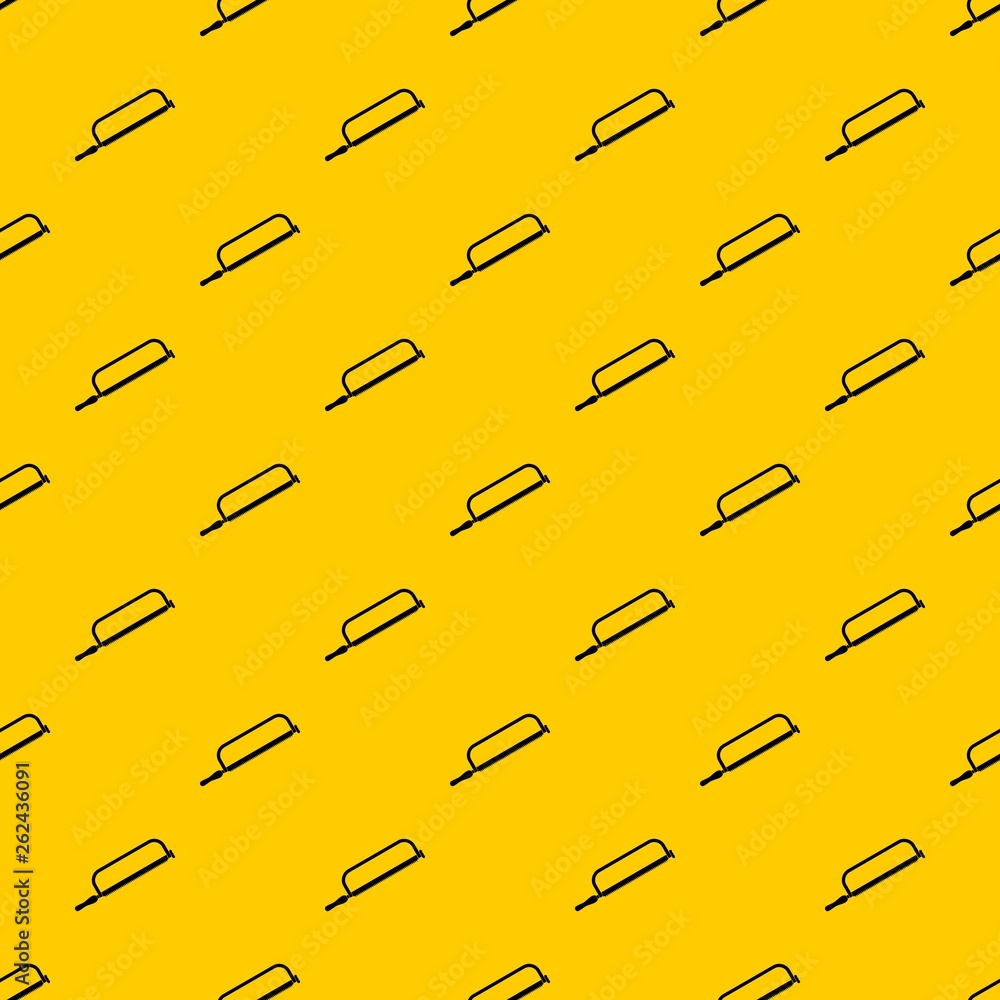 Poster hacksaw pattern seamless vector repeat geometric yellow for any design