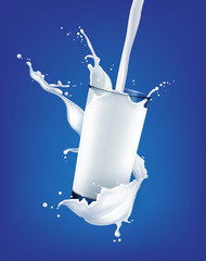 Slashing pouring milk