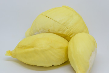Rich yellow durian flesh