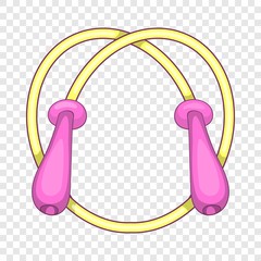 Skipping rope icon. Cartoon illustration of skipping rope vector icon for web