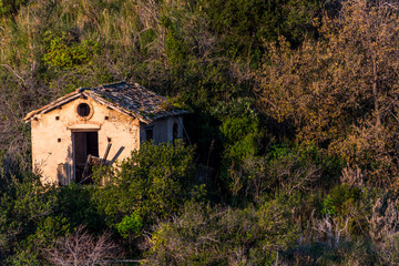 View from a Southern Mediterranean Coastal Village Southern Italy