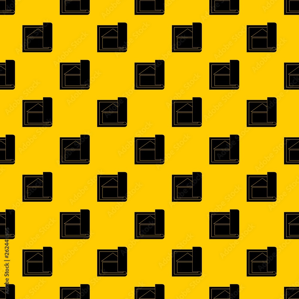 Poster building plan pattern seamless vector repeat geometric yellow for any design