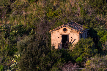 Fototapeta na wymiar View from a Southern Mediterranean Coastal Village Southern Italy