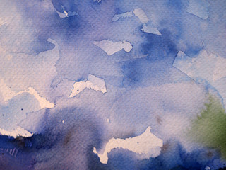 Watercolor on white paper soft abstract background and textured.