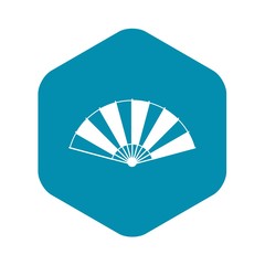 Chinese fan icon. Simple illustration of chinese fan vector icon for web