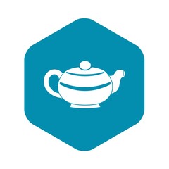 Chinese teapot icon. Simple illustration of chinese teapot vector icon for web