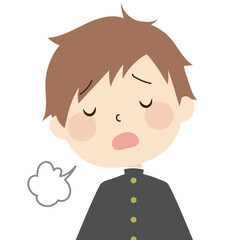 ため息　学生