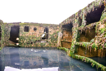 Remains of the Mulberry harbour in Normandy France, Europe
