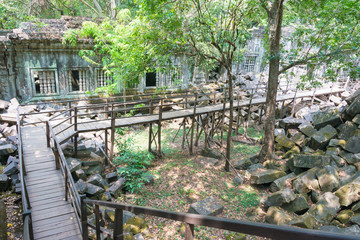 Siem Reap, Cambodia - Mar 07 2018: Beng Mealea in Siem Reap, Cambodia. It is part of Angkor World Heritage Site.