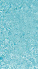 Transparent texture and background of pool water for Instagram mobile story or stories size. Mobile wallpaper
