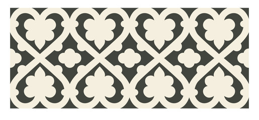 tiles Portuguese patterns antique seamless design in Vector illustration