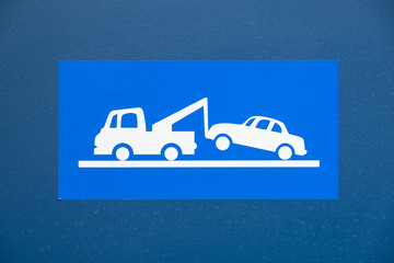 No Parking - Tow Truck Sign