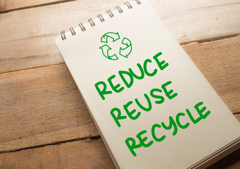Reduce Reuse Recycle, Motivational Words Quotes Concept
