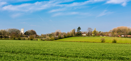Egerton skyline, a village near Ashford in Kent, England
