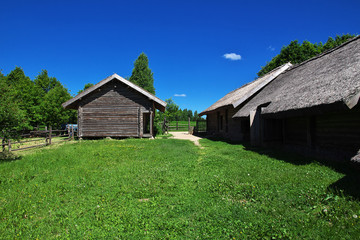Fototapeta na wymiar Ozertso Village, Minsk, Belarus
